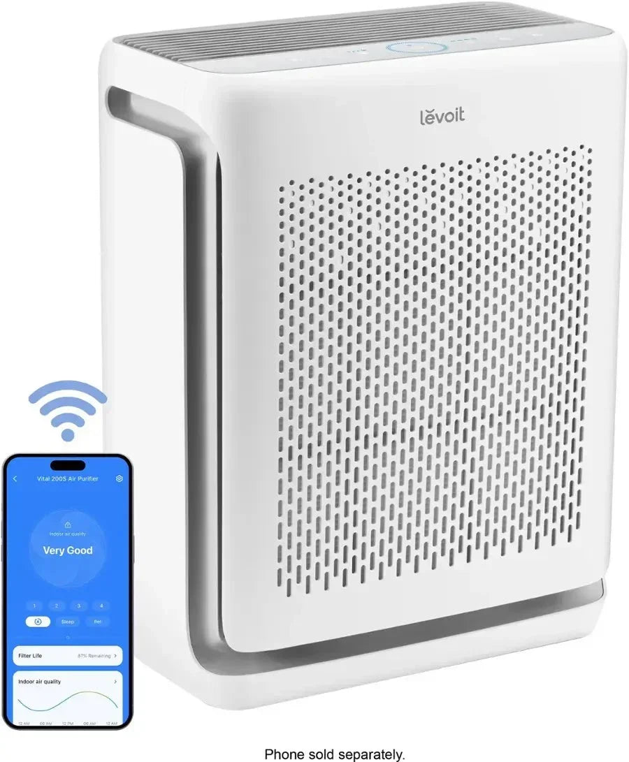 Levoit - Vital 200S Smart Air Purifier - White/Grey